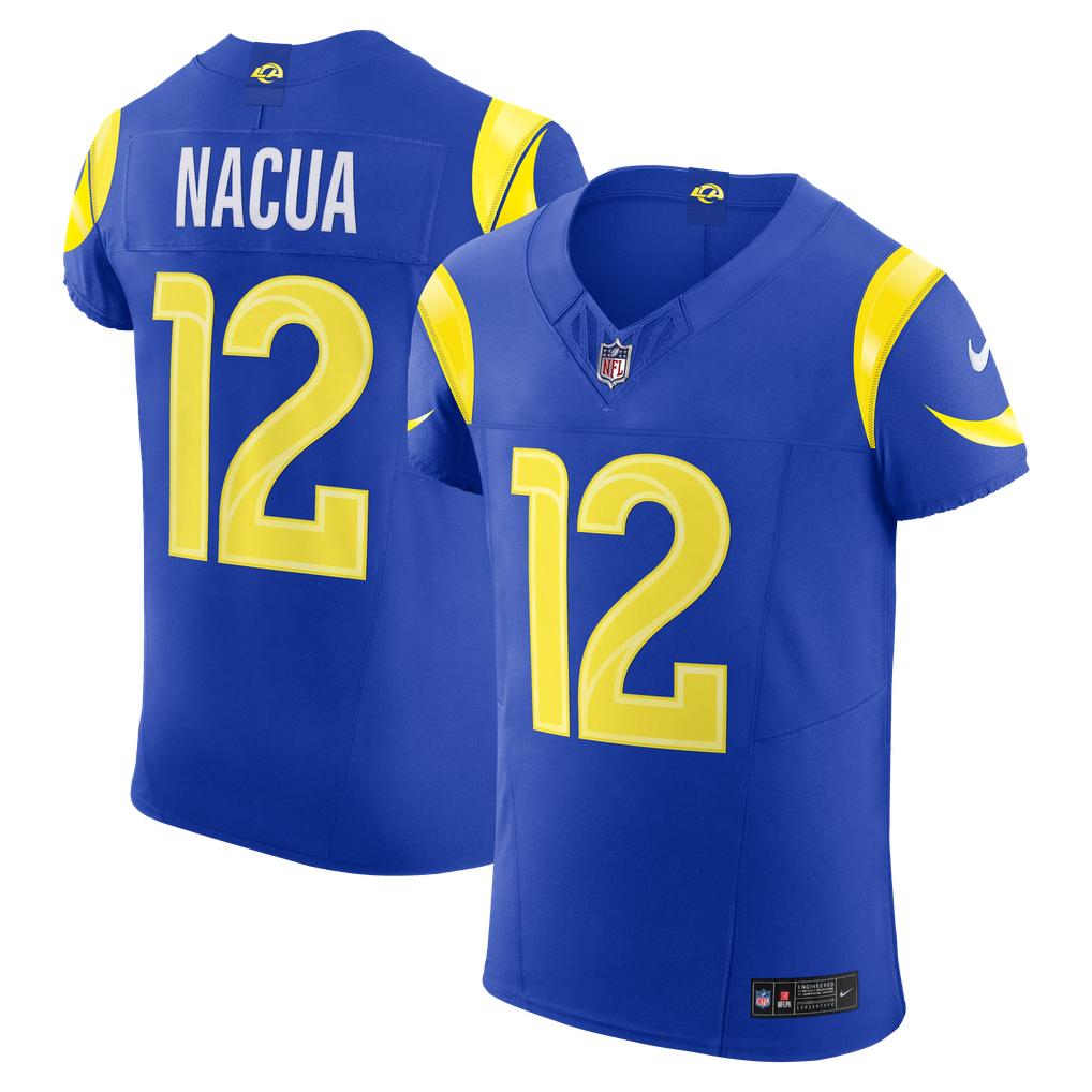 Men's Los Angeles Rams Puka Nacua Royal Team Vapor F.U.S.E. Elite Jersey