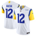 Men's Los Angeles Rams Puka Nacua White Vapor F.U.S.E. Limited Player Jersey