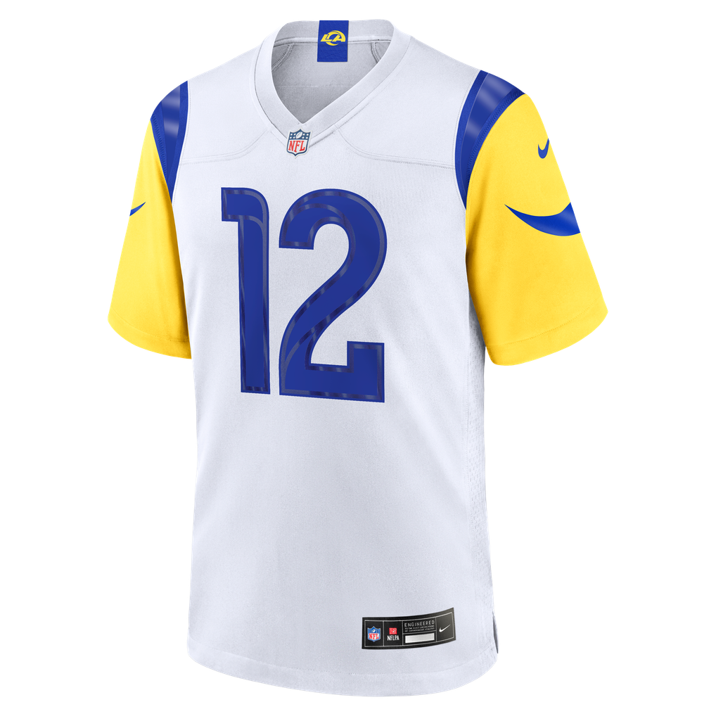Men's Los Angeles Rams Puka Nacua White Game Player Jersey