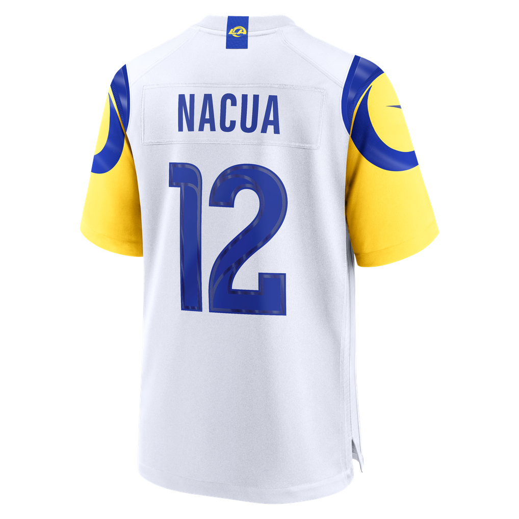 Men's Los Angeles Rams Puka Nacua White Game Player Jersey