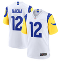 Men's Los Angeles Rams Puka Nacua White Game Player Jersey