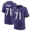 Men's Baltimore Ravens Olaivavega Ioane Purple Team Game Jersey