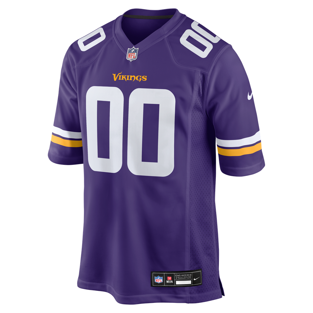Men's Minnesota Vikings Purple Custom Game Jersey