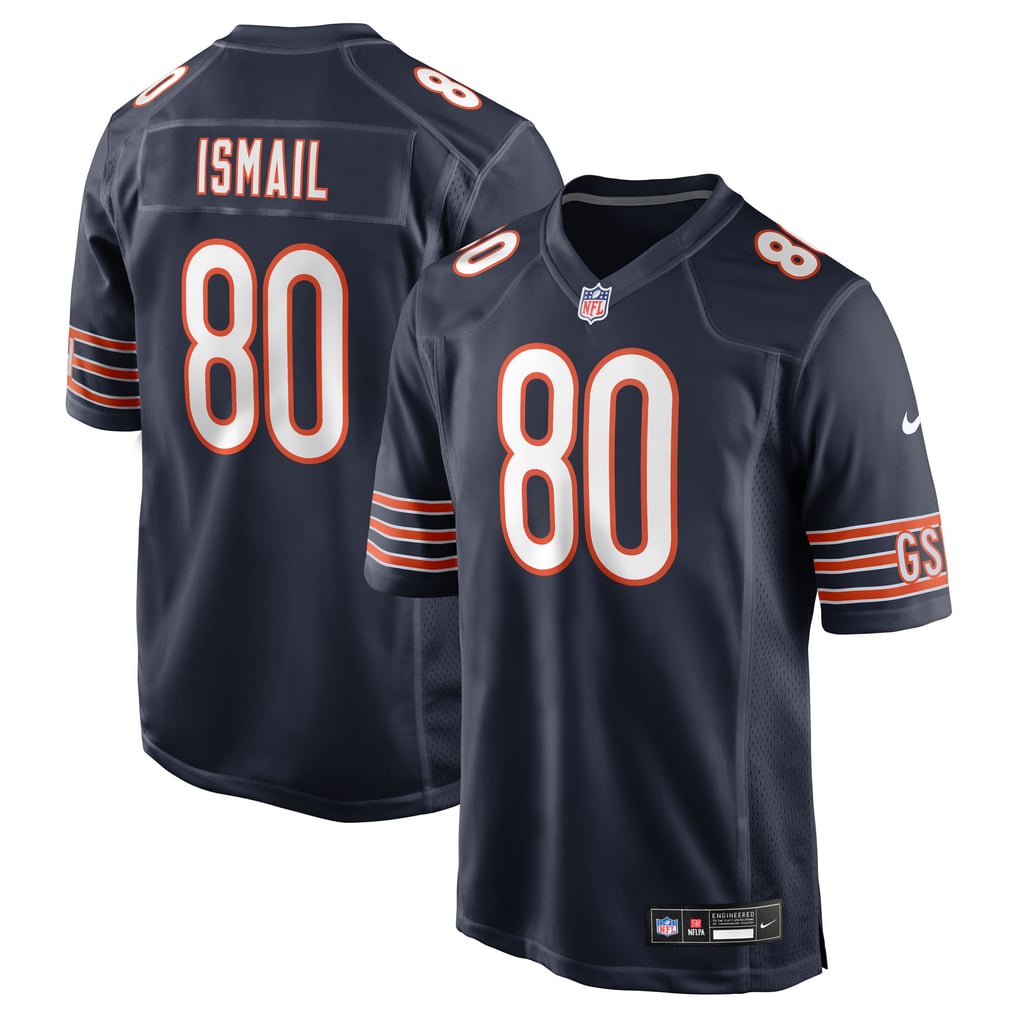 Men's Chicago Bears Qadir Ismail Navy Team Game Jersey