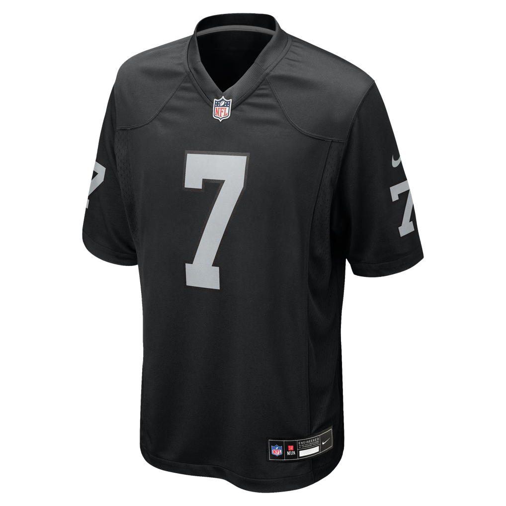 Men's Las Vegas Raiders Quay Walker Black Team Game Jersey
