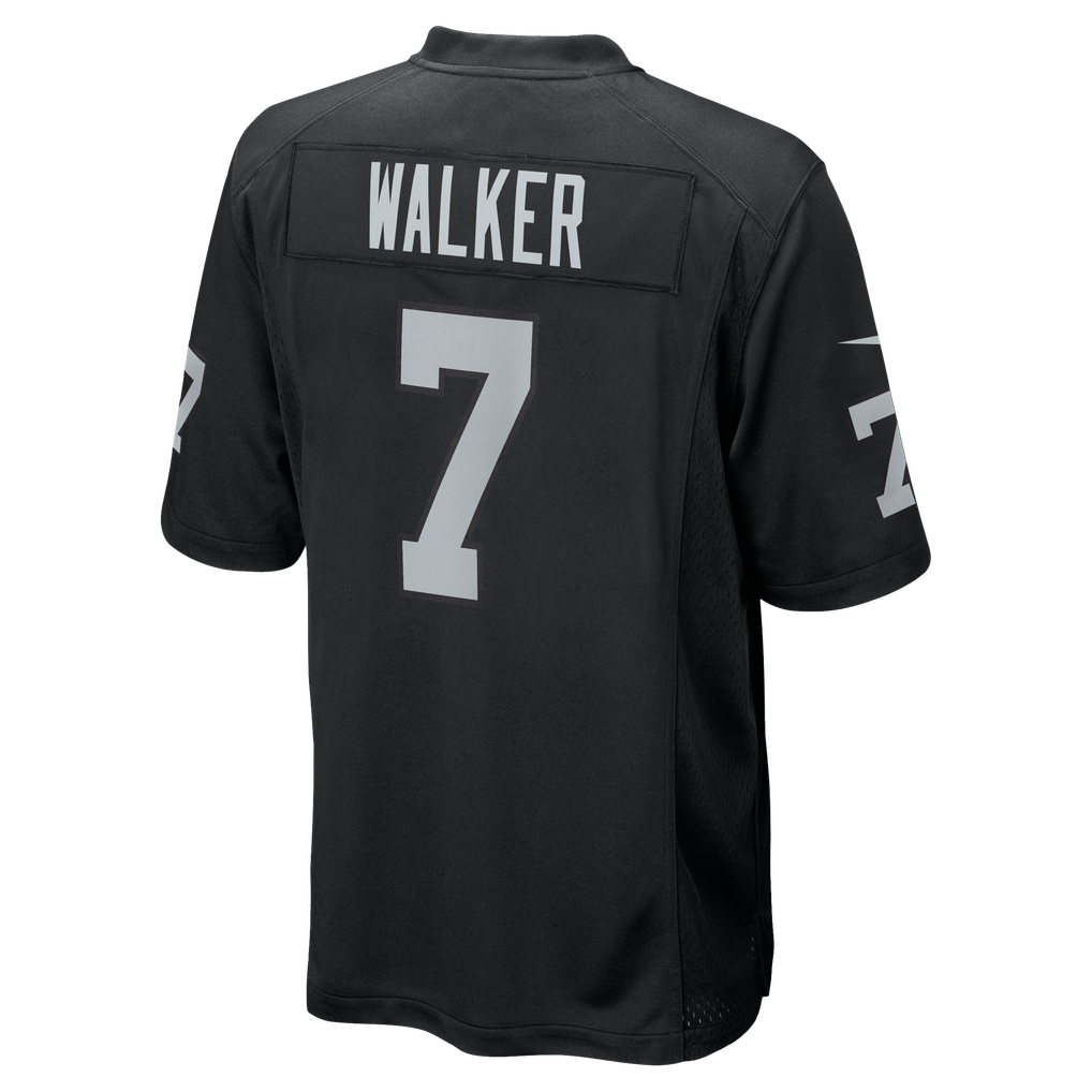 Men's Las Vegas Raiders Quay Walker Black Team Game Jersey