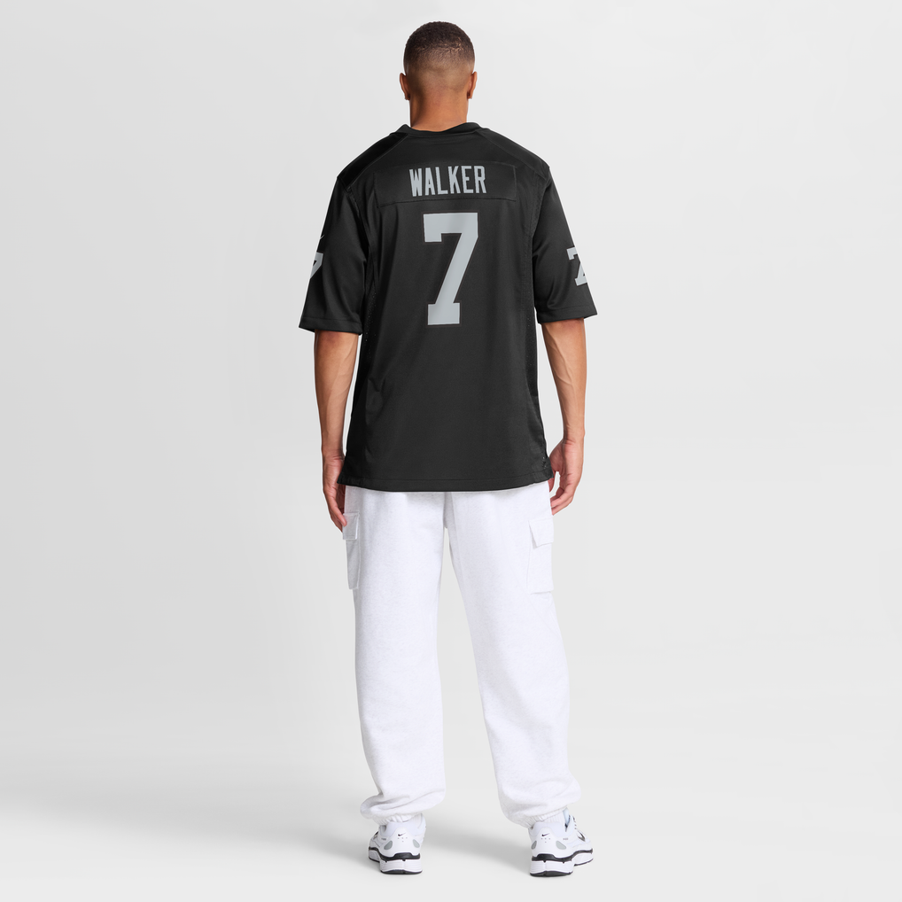 Men's Las Vegas Raiders Quay Walker Black Team Game Jersey