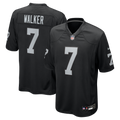 Men's Las Vegas Raiders Quay Walker Black Team Game Jersey