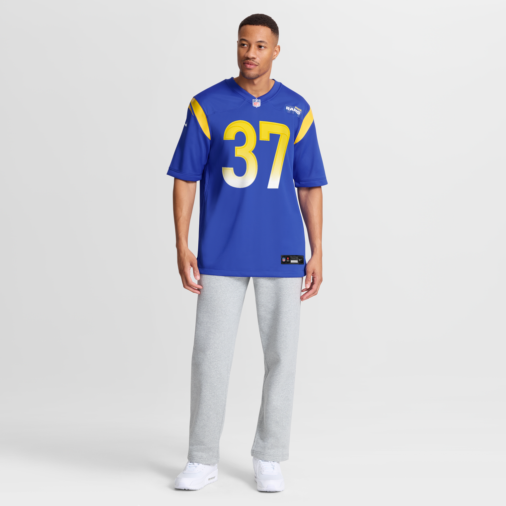 Men's Los Angeles Rams Quentin Lake Royal Game Player Jersey
