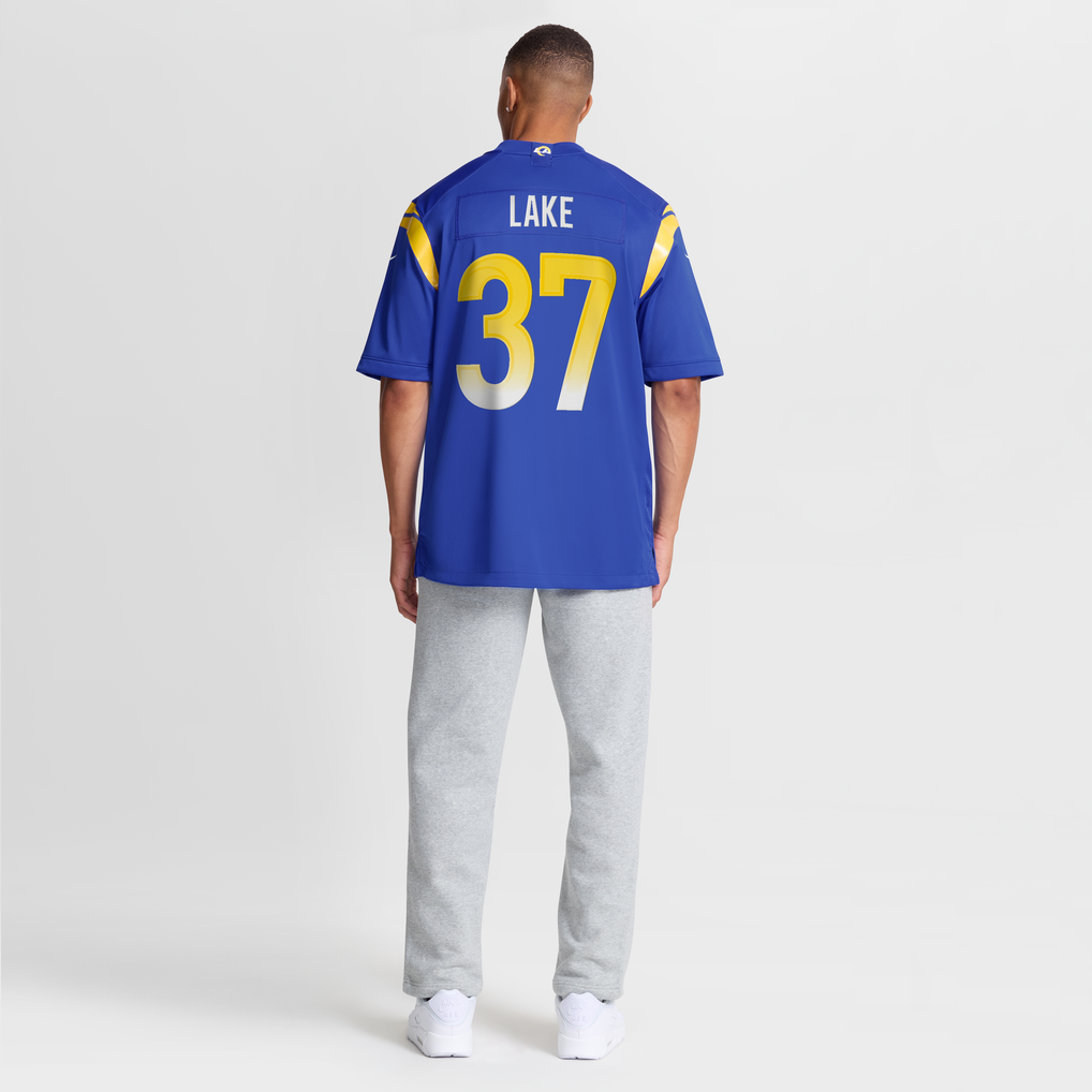 Men's Los Angeles Rams Quentin Lake Royal Game Player Jersey