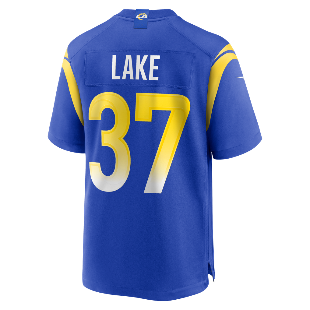 Men's Los Angeles Rams Quentin Lake Royal Game Player Jersey