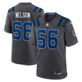 Men's Indianapolis Colts Quenton Nelson Anthracite 2026 Rivalries Collection Game Jersey