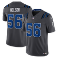 Men's Indianapolis Colts Quenton Nelson Anthracite 2026 Rivalries Collection Stitched Limited Jersey