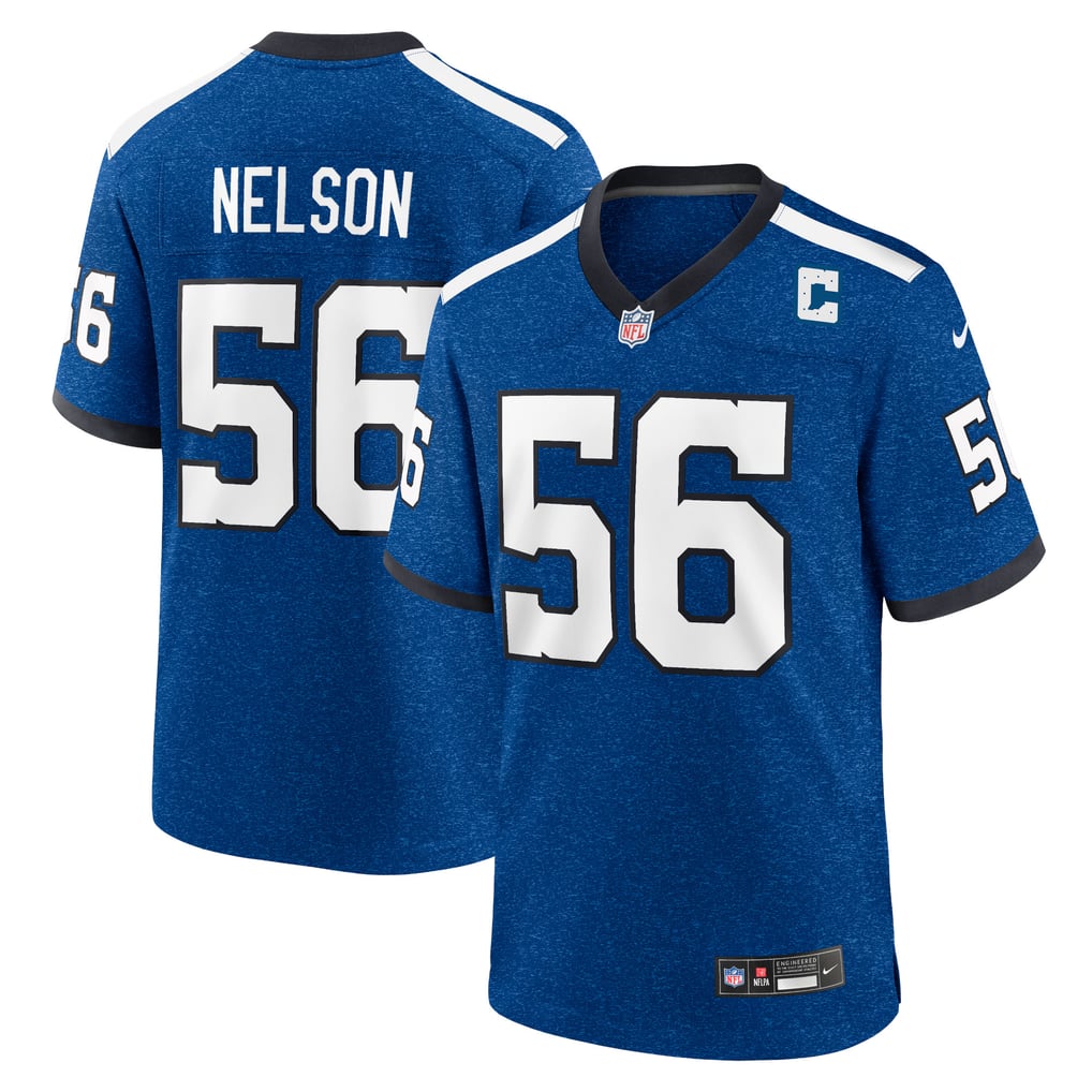 Men's Indianapolis Colts Quenton Nelson Royal Indiana Nights Alternate Game Jersey