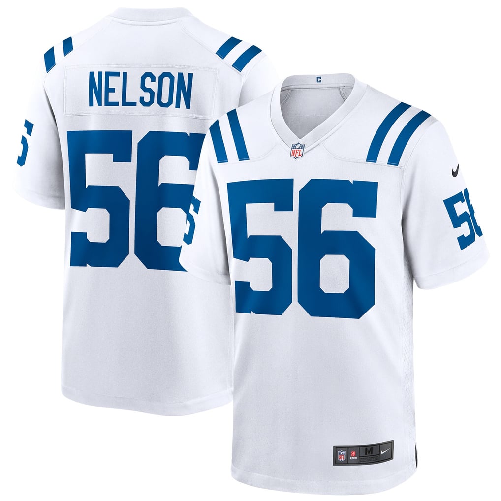 Men's Indianapolis Colts Quenton Nelson White Game Player Jersey