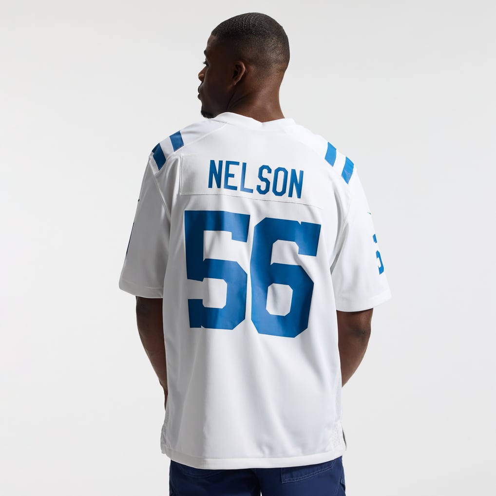 Men's Indianapolis Colts Quenton Nelson White Game Player Jersey
