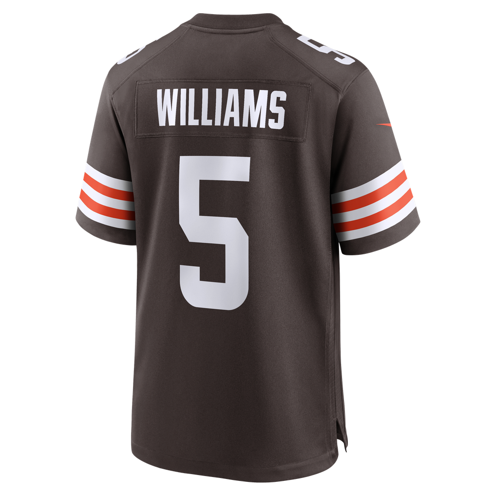 Men's Cleveland Browns Quincy Williams Brown Team Game Jersey