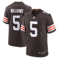 Men's Cleveland Browns Quincy Williams Brown Team Game Jersey