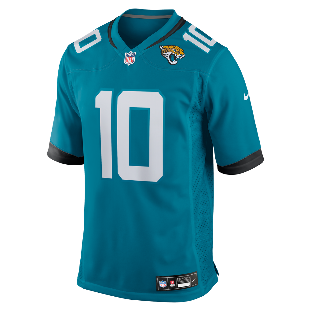 Men's Jacksonville Jaguars Quinn Ewers Teal Team Game Jersey