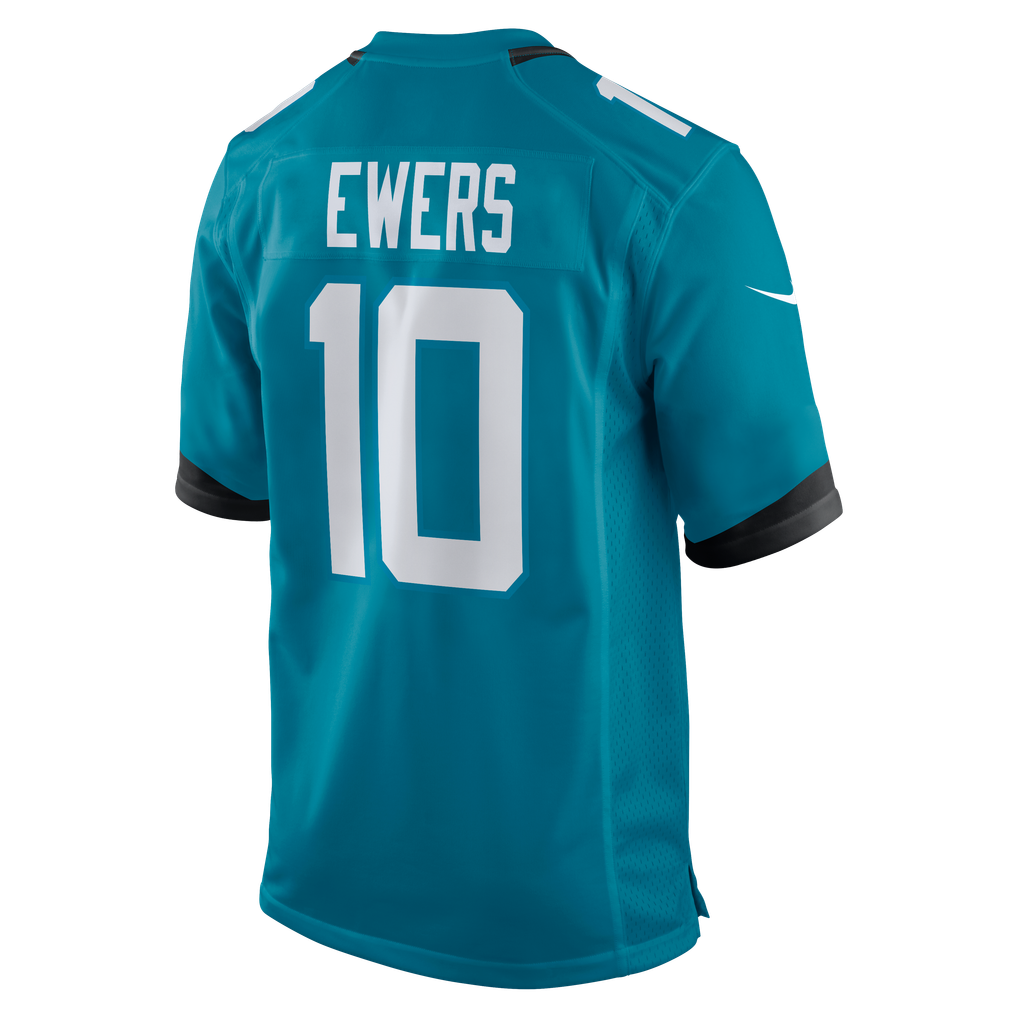 Men's Jacksonville Jaguars Quinn Ewers Teal Team Game Jersey