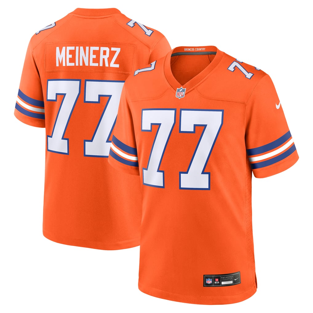 Men's Denver Broncos Quinn Meinerz Orange Alternate Game Jersey
