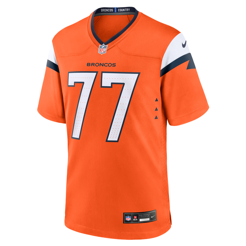 Men's Denver Broncos Quinn Meinerz Orange Team Game Jersey