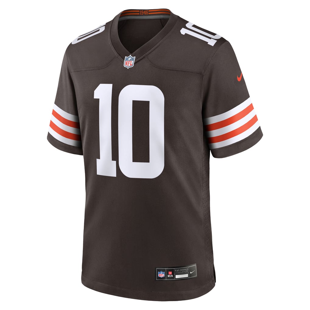 Men's Cleveland Browns Quinshon Judkins Brown 2025 NFL Draft Game Jersey