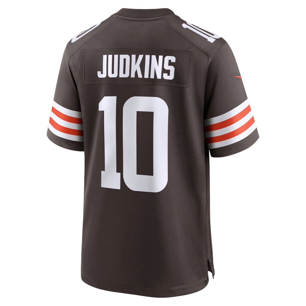 Men's Cleveland Browns Quinshon Judkins Brown 2025 NFL Draft Game Jersey