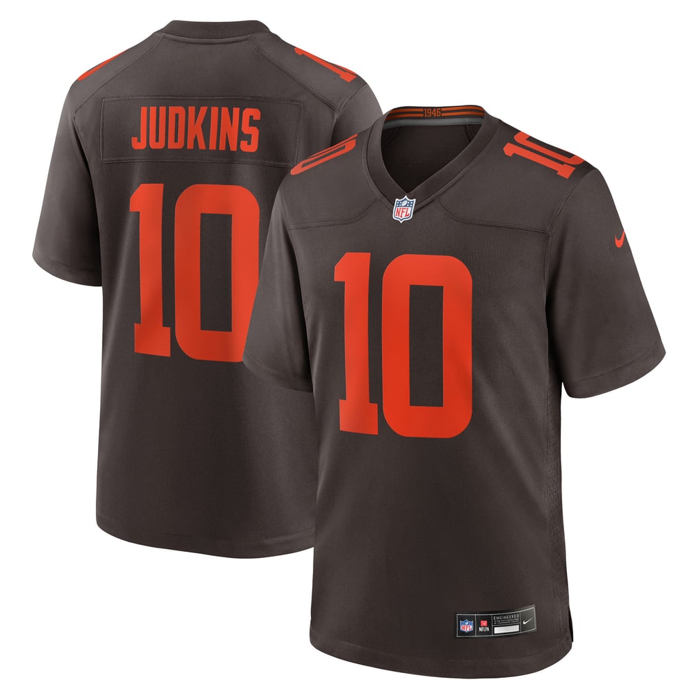 Men's Cleveland Browns Quinshon Judkins Brown Alpha Dawg Game Jersey