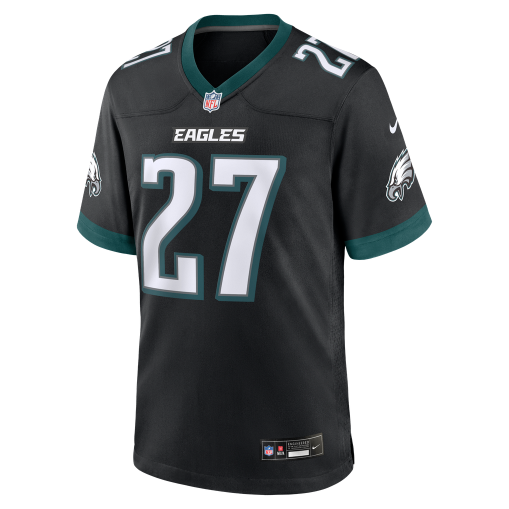 Men's Philadelphia Eagles Quinyon Mitchell Black Alternate Game Jersey