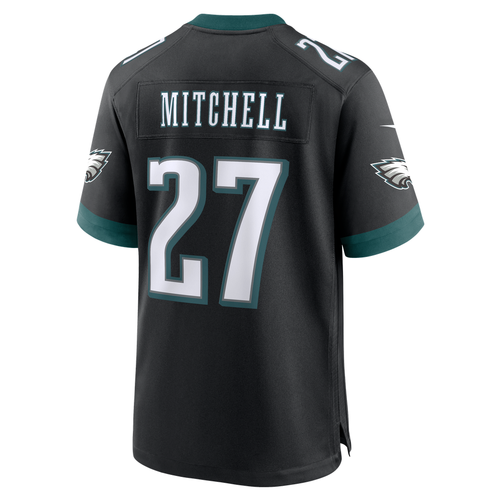Men's Philadelphia Eagles Quinyon Mitchell Black Alternate Game Jersey