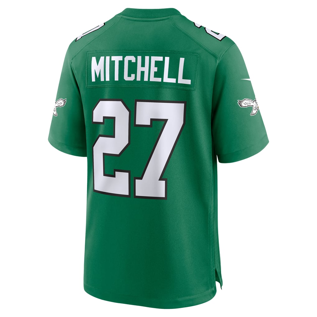 Men's Philadelphia Eagles Quinyon Mitchell Kelly Green Alternate Game Jersey