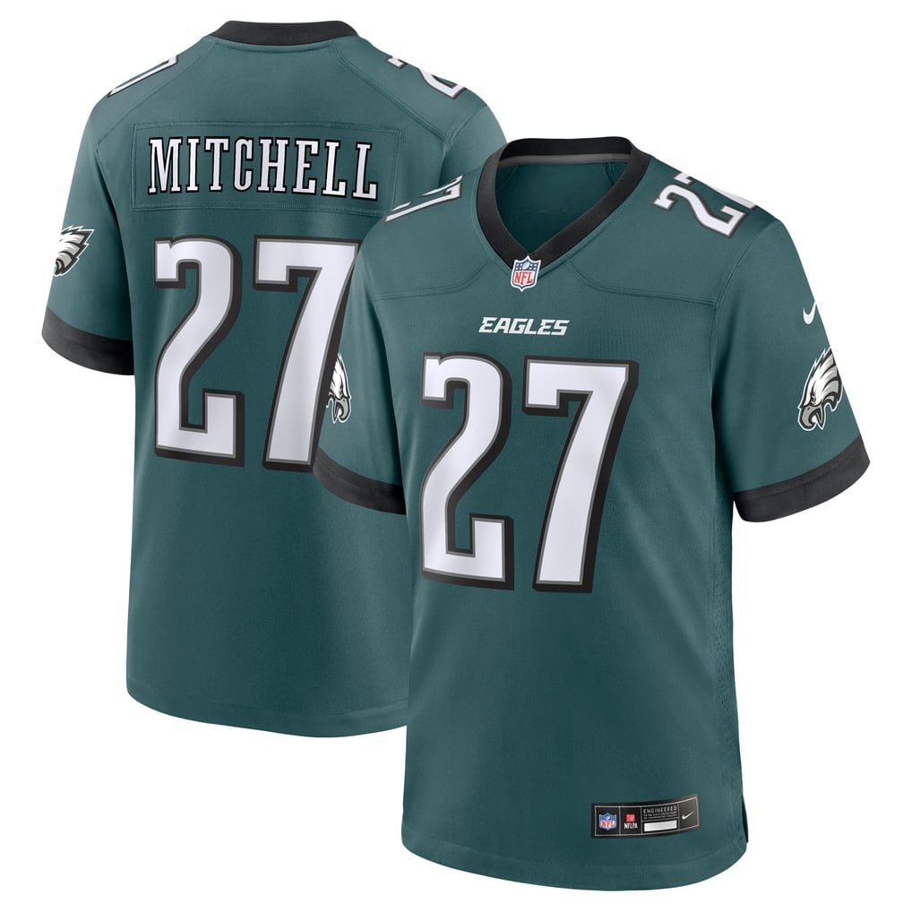 Men's Philadelphia Eagles Quinyon Mitchell Midnight Green Player Game Jersey