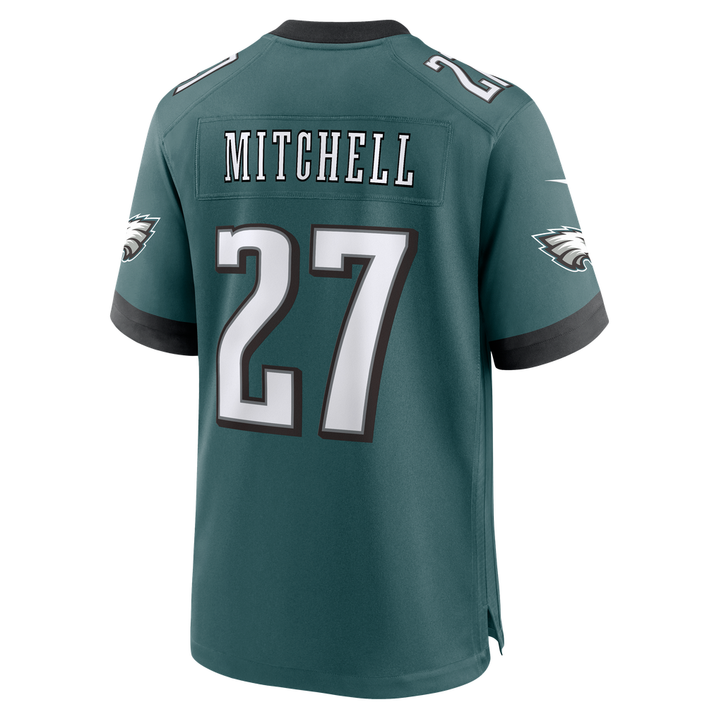Men's Philadelphia Eagles Quinyon Mitchell Midnight Green Team Game Jersey