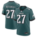 Men's Philadelphia Eagles Quinyon Mitchell Midnight Green Team Game Jersey