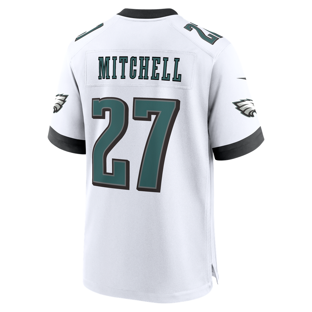 Men's Philadelphia Eagles Quinyon Mitchell White Game Jersey