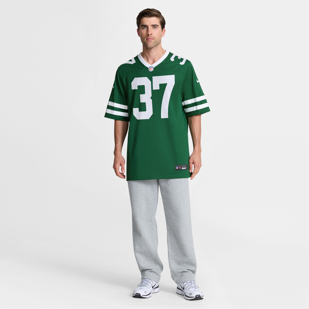 Men's New York Jets Qwan'tez Stiggers Legacy Green Team Game Jersey