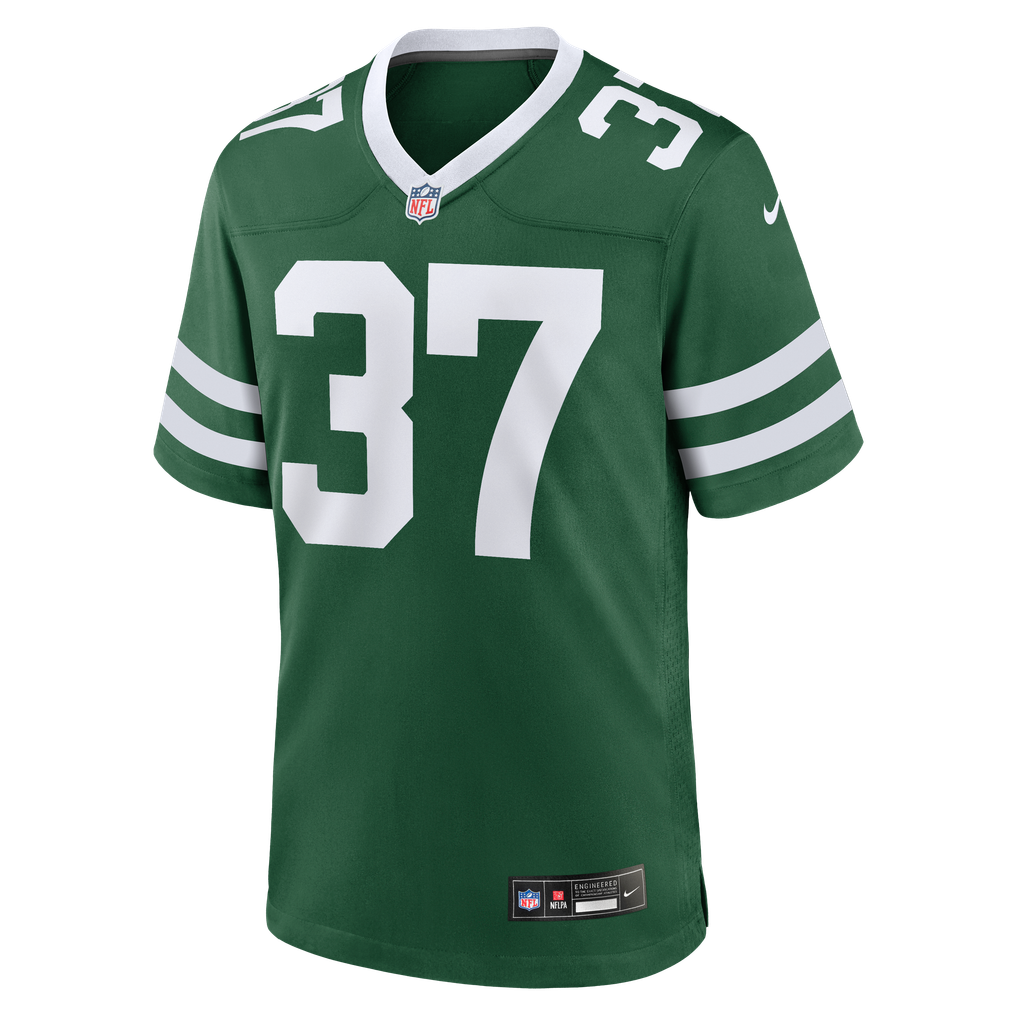 Men's New York Jets Qwan'tez Stiggers Legacy Green Team Game Jersey