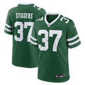 Men's New York Jets Qwan'tez Stiggers Legacy Green Team Game Jersey