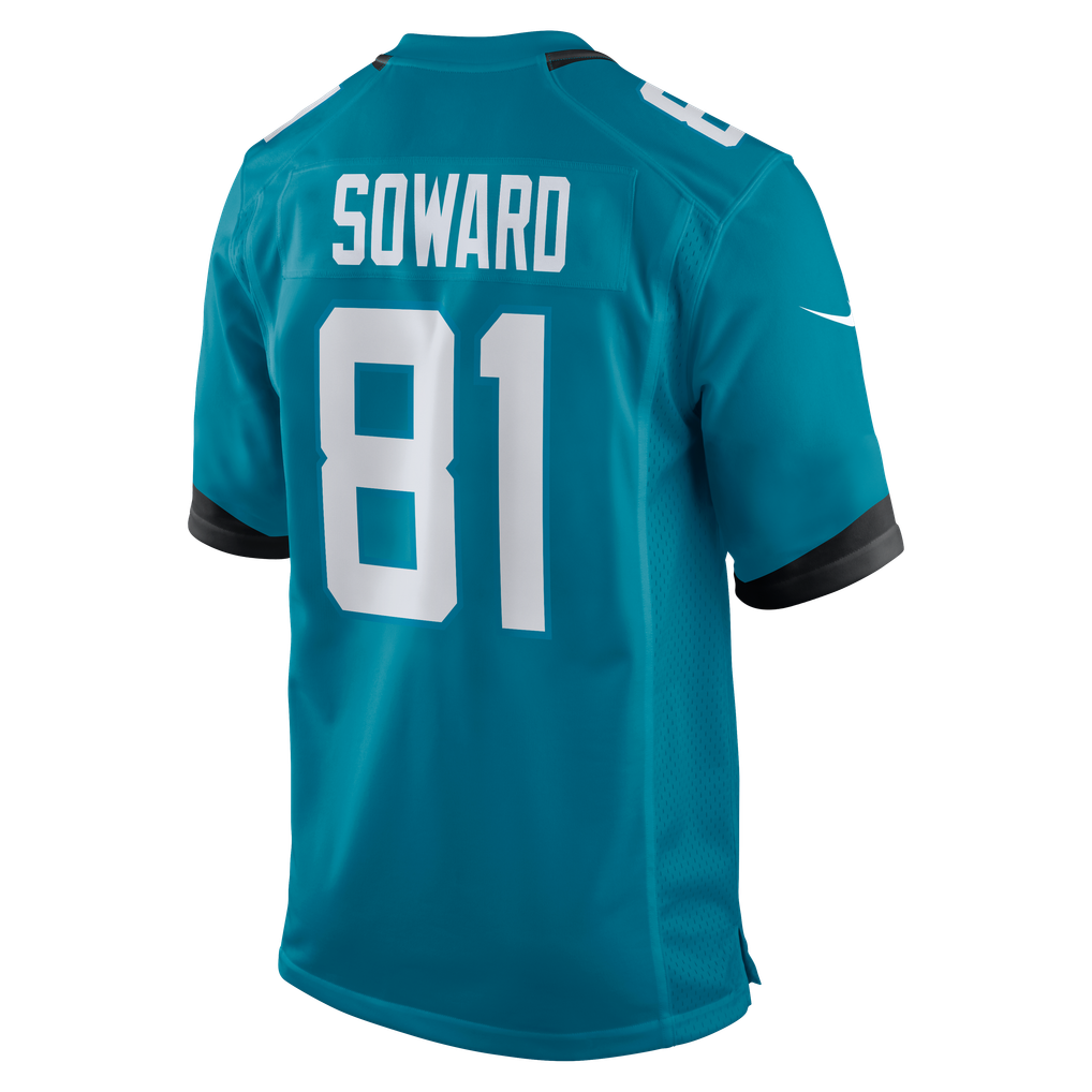 Men's Jacksonville Jaguars R. Jay Soward Teal Retired Player Team Game Jersey