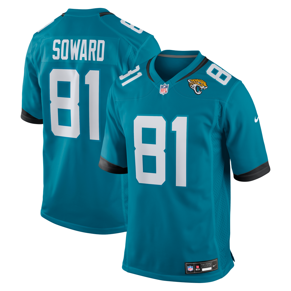 Men's Jacksonville Jaguars R. Jay Soward Teal Retired Player Team Game Jersey