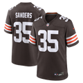 Men's Cleveland Browns Raheim Sanders Brown Team Game Jersey