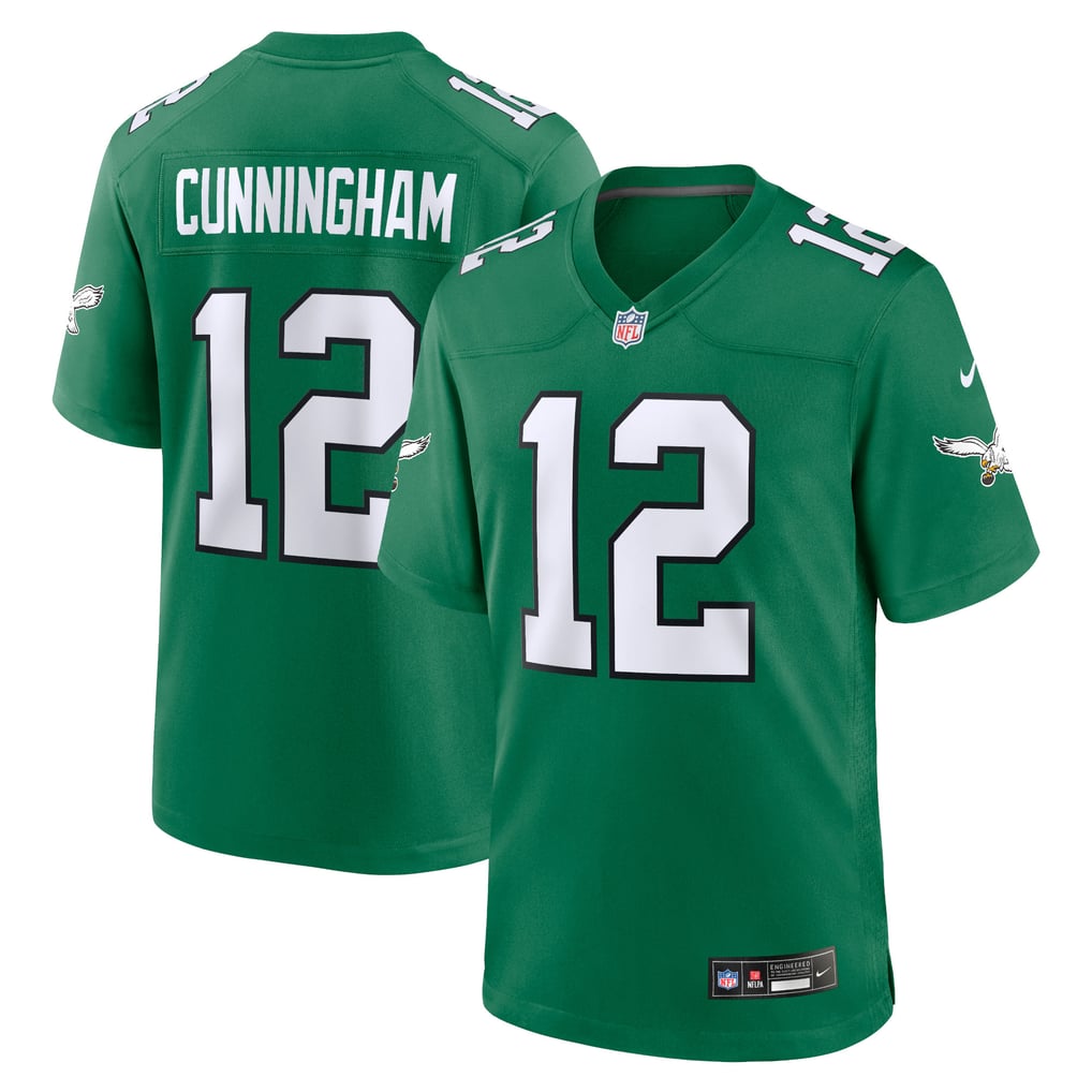 Men's Philadelphia Eagles Randall Cunningham Kelly Green Alternate Retired Player Game Jersey