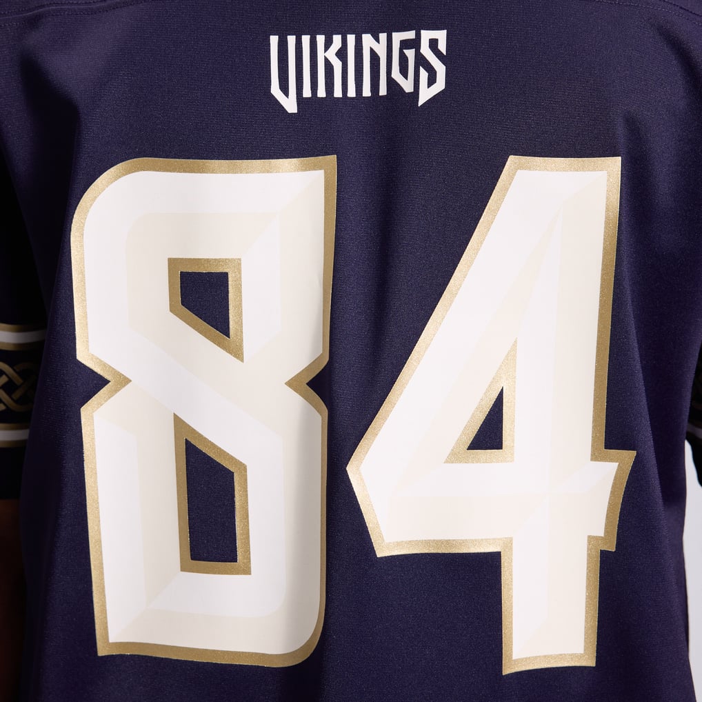 Men's Minnesota Vikings Randy Moss Purple 2026 Rivalries Collection Game Jersey