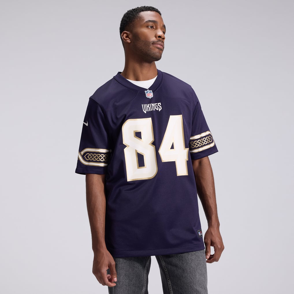 Men's Minnesota Vikings Randy Moss Purple 2026 Rivalries Collection Game Jersey