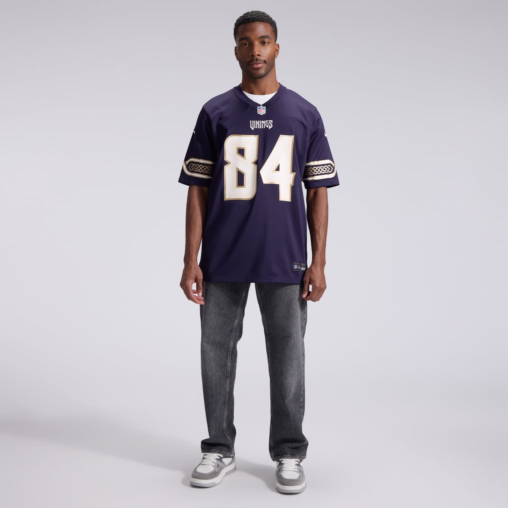 Men's Minnesota Vikings Randy Moss Purple 2026 Rivalries Collection Game Jersey