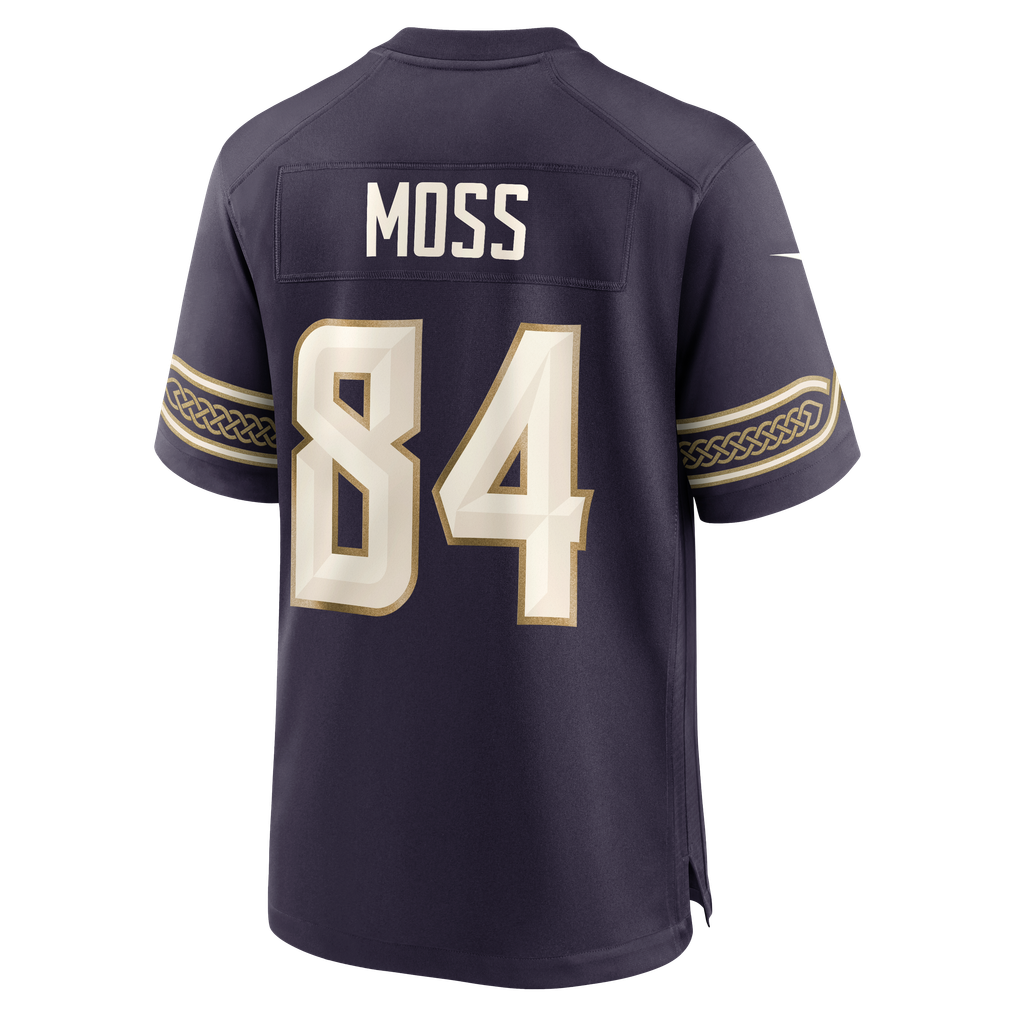 Men's Minnesota Vikings Randy Moss Purple 2026 Rivalries Collection Game Jersey