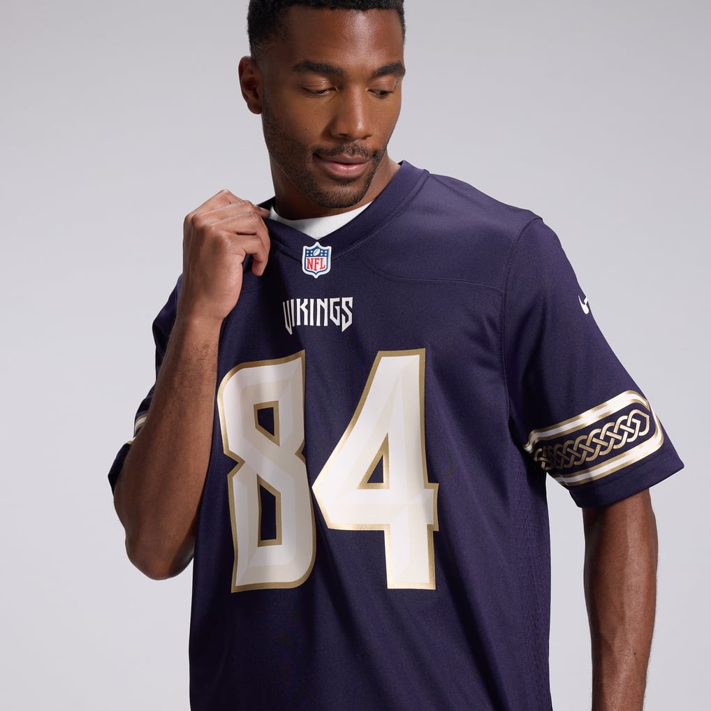 Men's Minnesota Vikings Randy Moss Purple 2026 Rivalries Collection Game Jersey