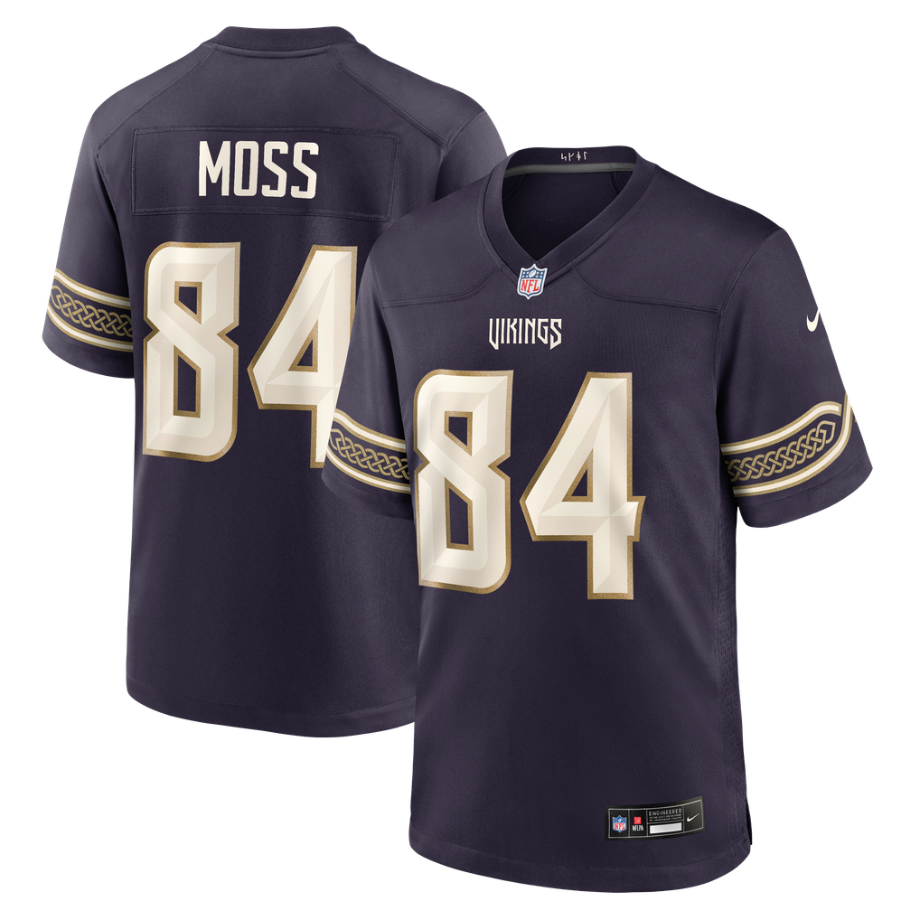 Men's Minnesota Vikings Randy Moss Purple 2026 Rivalries Collection Game Jersey