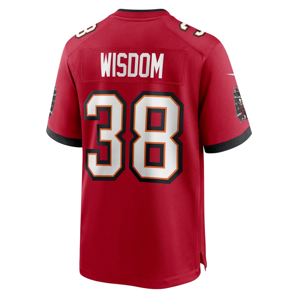 Men's Tampa Bay Buccaneers Rashad Wisdom Red Team Game Jersey